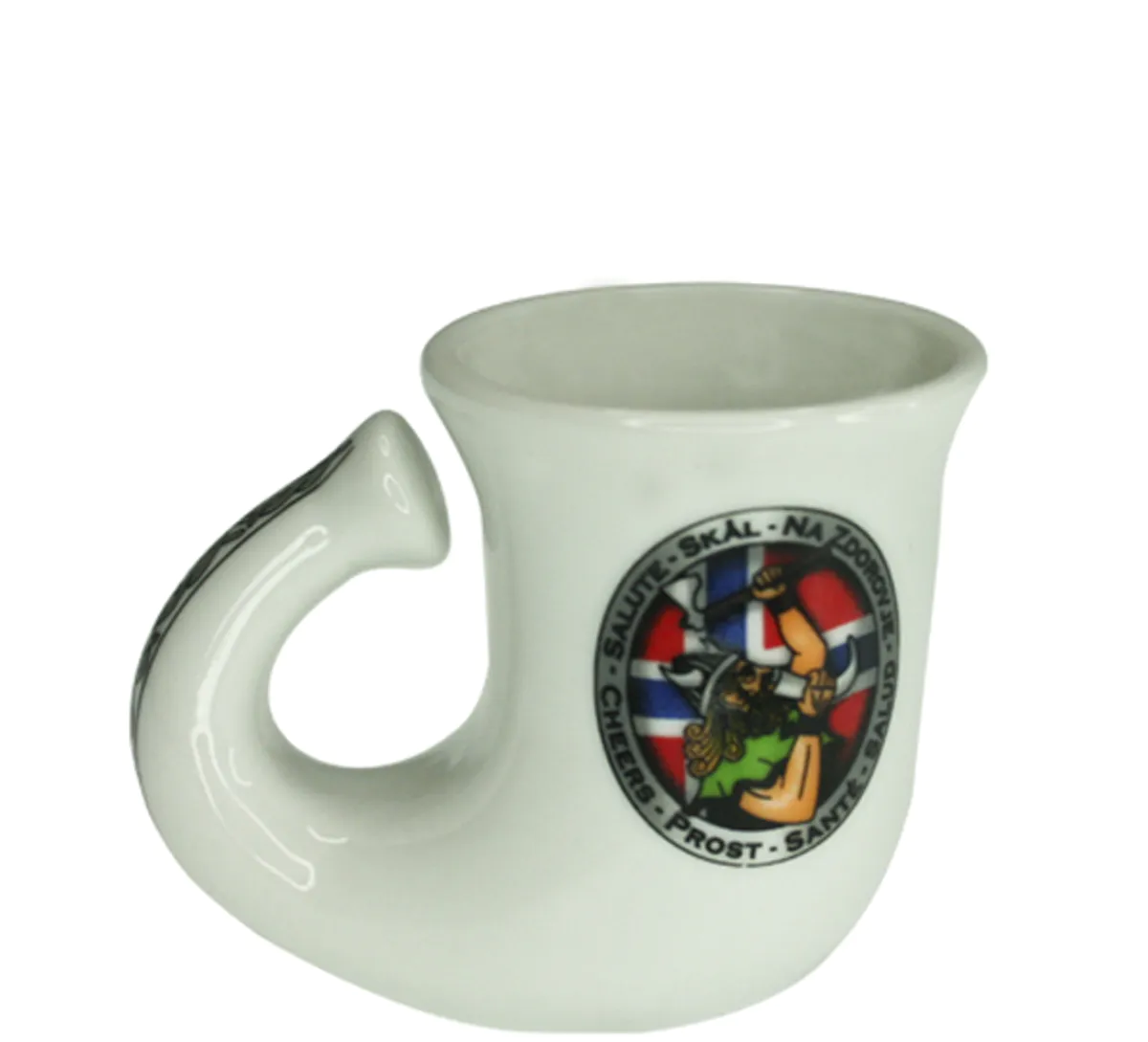 Shotglas, horn with viging design