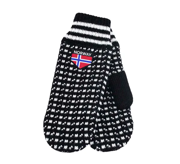 Main Image Knitted mittens Islender, black/white