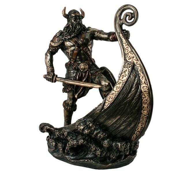 Main Image Viking stands in the bow of the ship