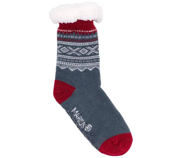Main Image Snuggle socks, MARIUS® pattern, grey/white/red