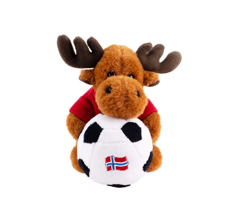 Magnet, elg med fotball