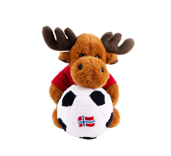 Hovedbilde Magnet, elg med fotball