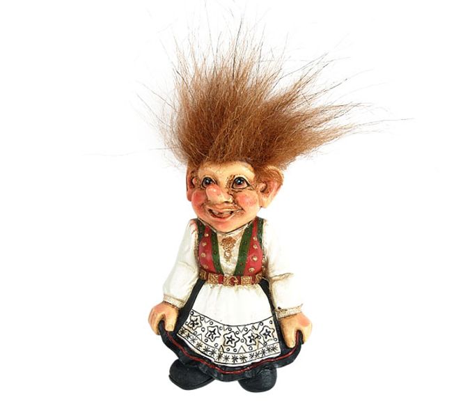 Hovedbilde Magnet, bunadstroll Hardanger dame