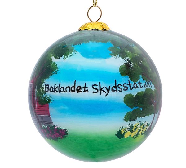 Main Image Glass bauble, hand painted, Baklandet ...