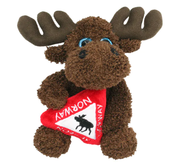 Main Image Elg med trekantskilt, mørk brun