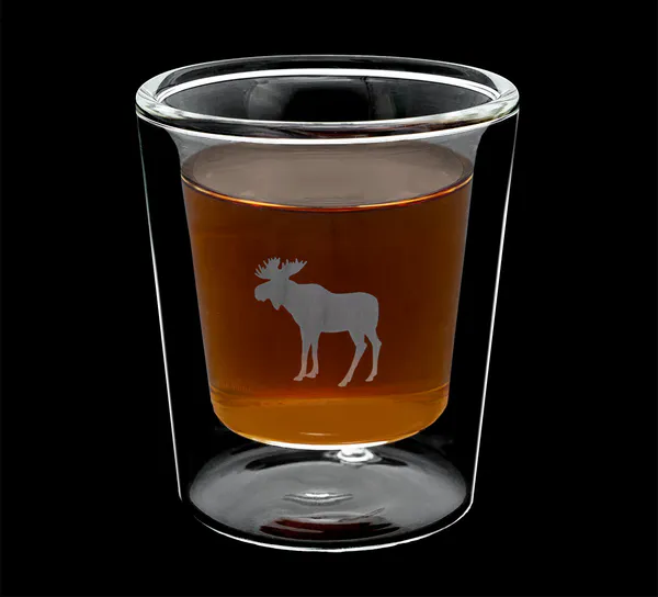 Hovedbilde Snapsglass, Silver Moose, 2 pk