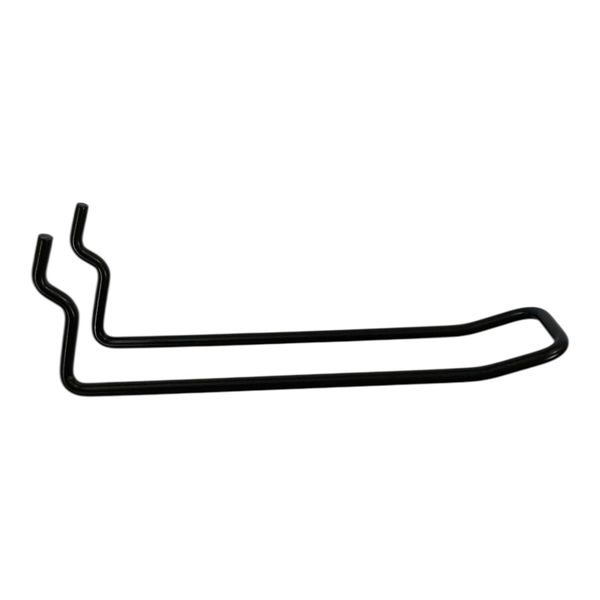 Hovedbilde Dobbelkrok, hullplate/stativ, 12cm, sort