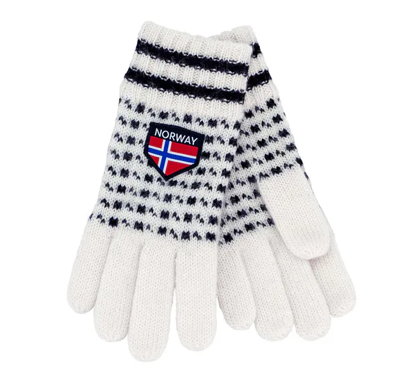 Main Image Knitted mittens, Islender pattern, white/black