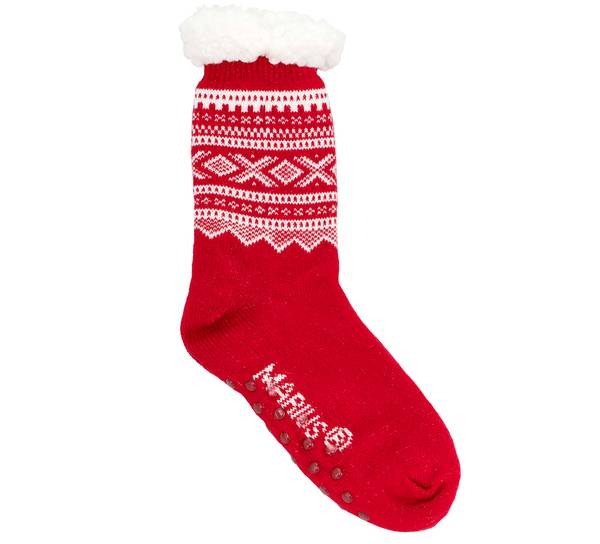 Main Image Snuggle sock, MARIUS® pattern, red/white