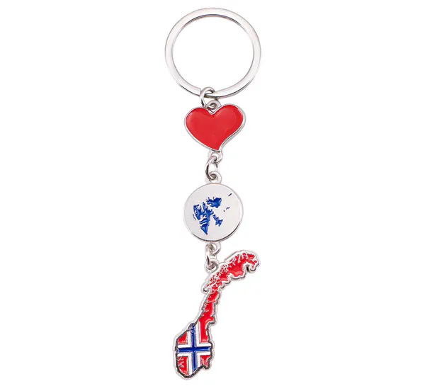 Hovedbilde Nøkkelring, Norge m. Svalbard og hjerte