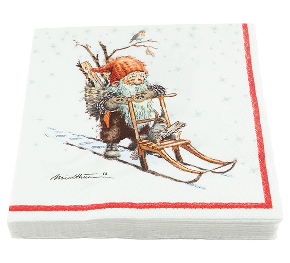 Napkins, Midthun, Santa on Kick chair