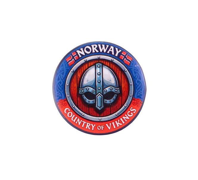 Hovedbilde Buttonmagnet, Country of Vikings, 32mm