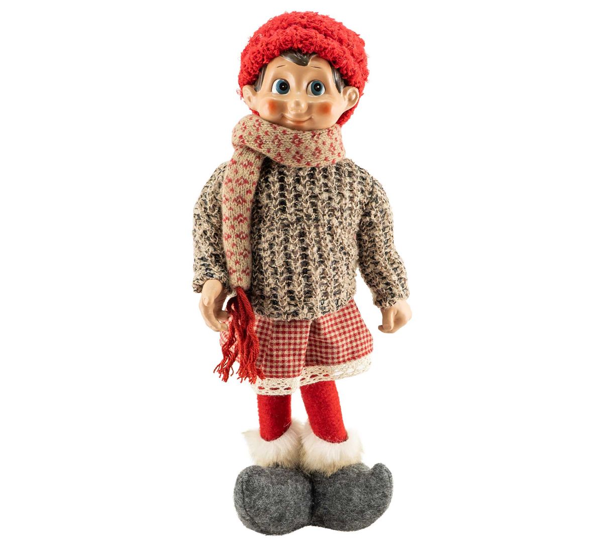 Santa girl, standing