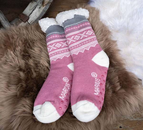 Main Image Snuggle socks, MARIUS® pattern, light ...