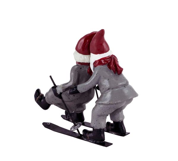 Main Image Santa couple skiing, grey, Harvesttime