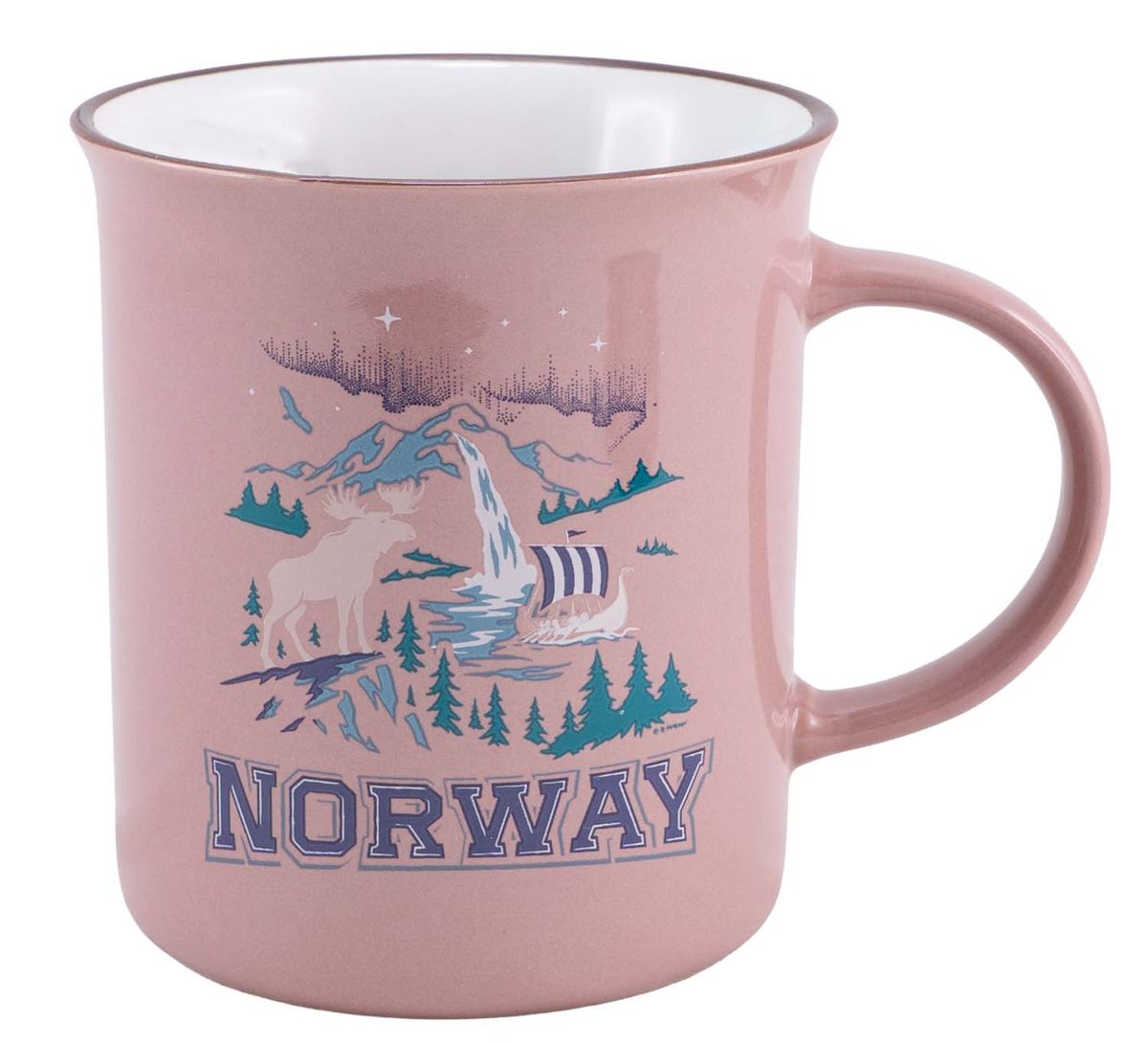 Mug, Norway 1905, pink