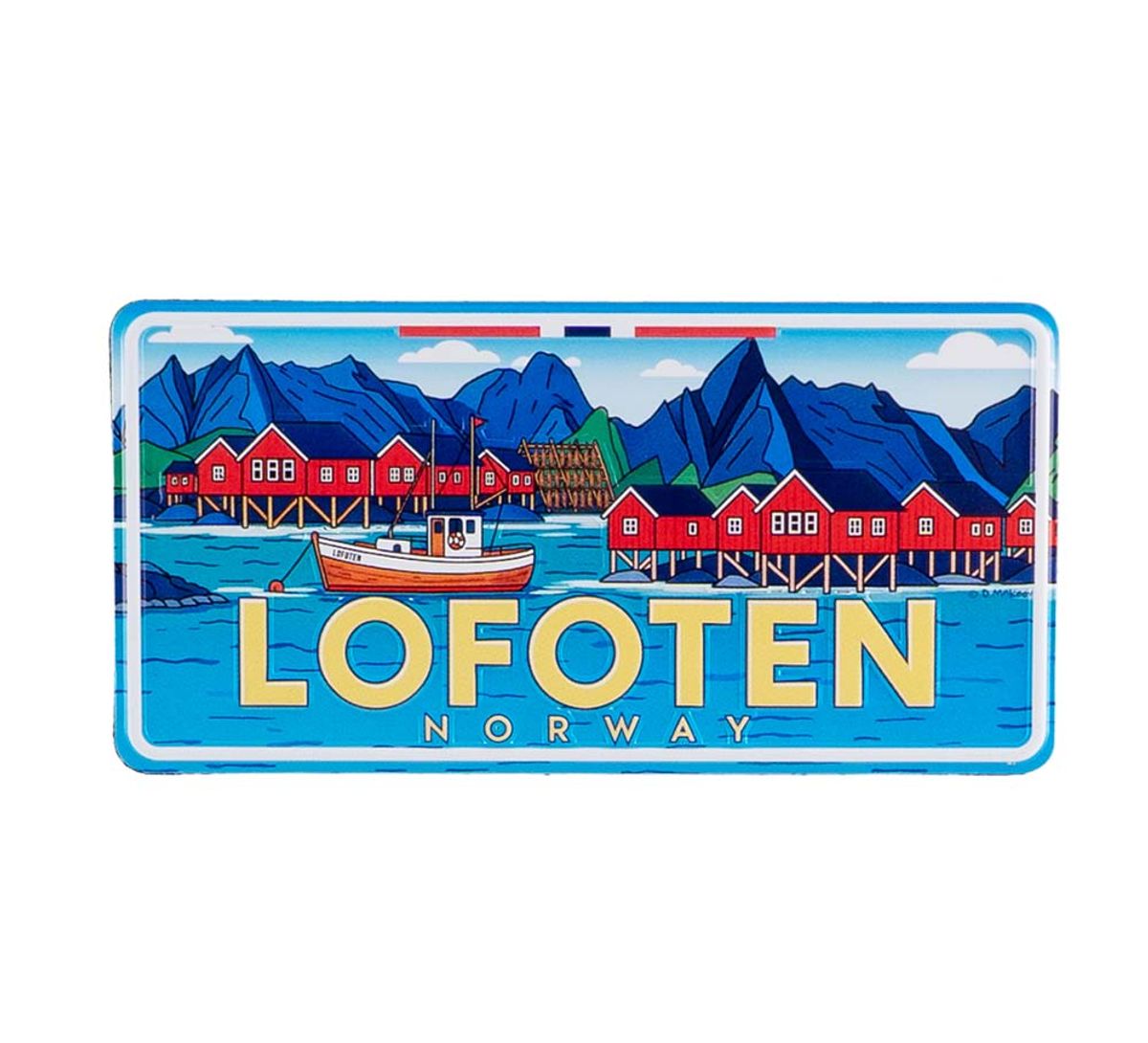 Magnet, license plate, Bergen