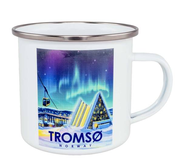 Main Image Enamel mug, Tromsø, retro