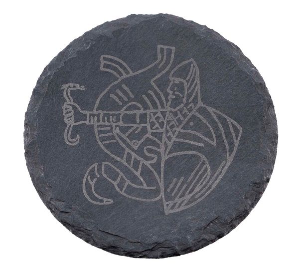 Hovedbilde Skiferglassbrikker, Odin og Magnus den gode, sett ...