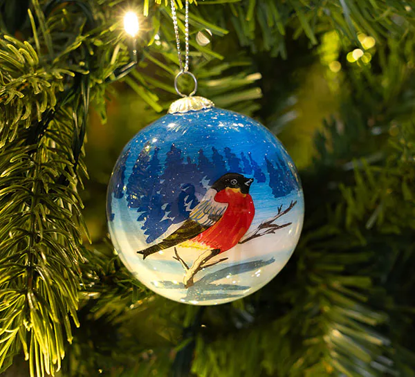 Main Image Glass bauble, Bullfinch