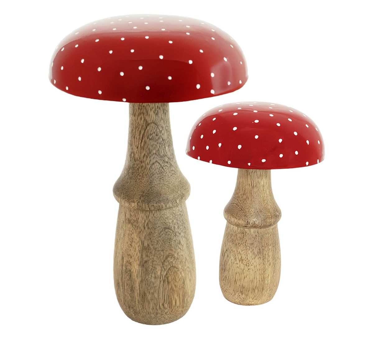 Antique wooden mushroom, F-design 