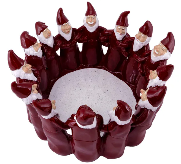 Main Image Santas in a circle, red, 22 cm, Harvesttime