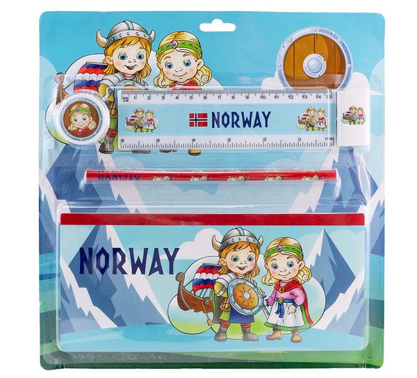 Hovedbilde Skrivesett barn, Viking, fem deler