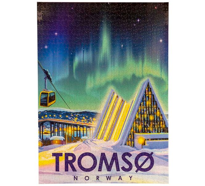 Hovedbilde Puslespill, Tromsø, retro, 1000 brikker