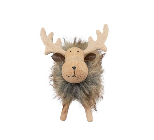 Main Image Reindeer made of wood, small