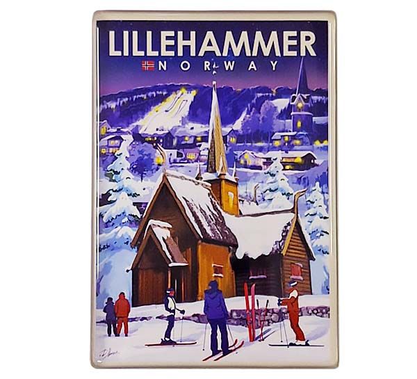 Main Image Magnet, Lillehammer, retro