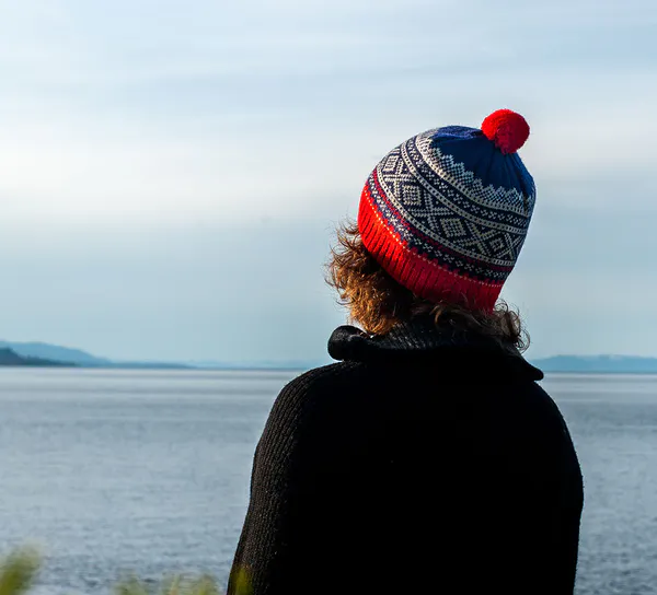 Hovedbilde Ullue med dusk, MARIUS®, blå