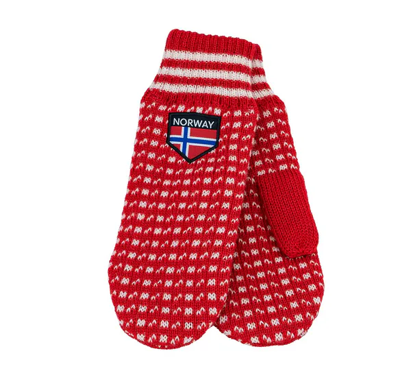 Main Image Knitted mittens Islender, red/white