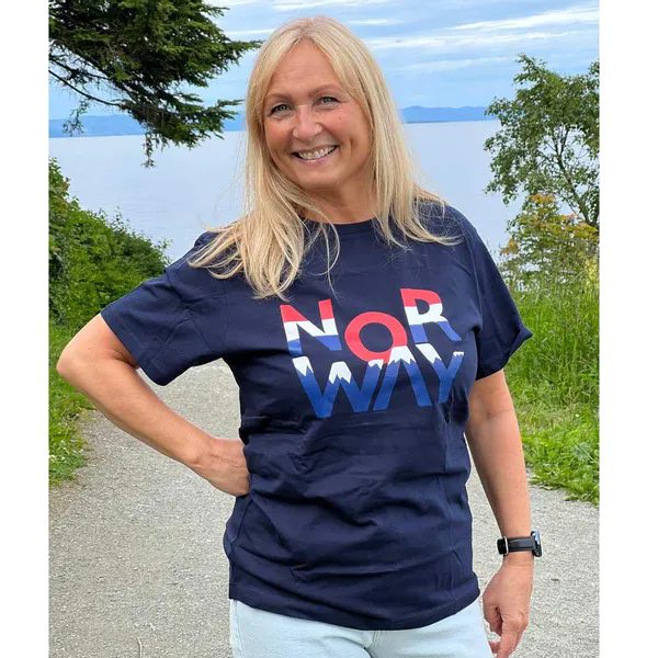Hovedbilde T-skjorte, Nor Way, blå