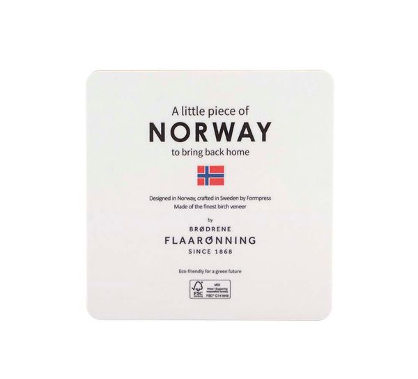 Main Image Birch veneer coaster, Lofoten, retro