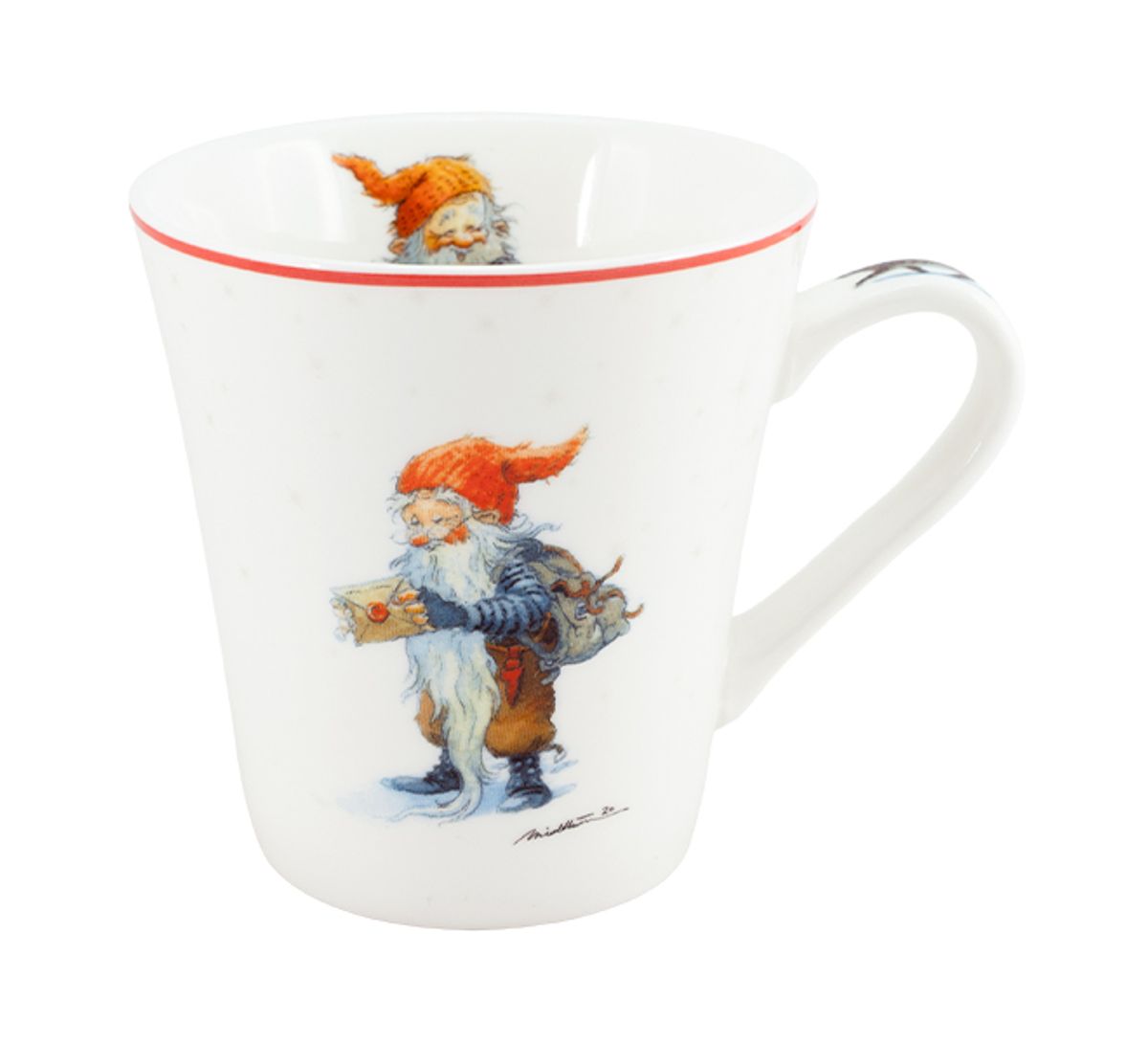 Mug, Santa with Christmas mail 'Midthun' no. 14