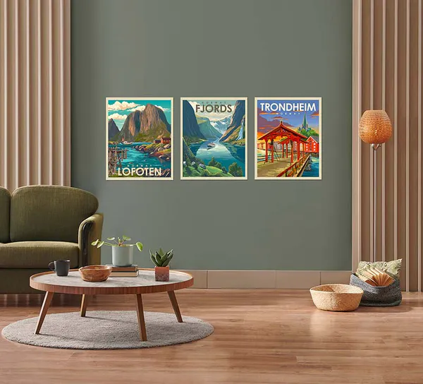 Main Image Poster, Bergen, retro