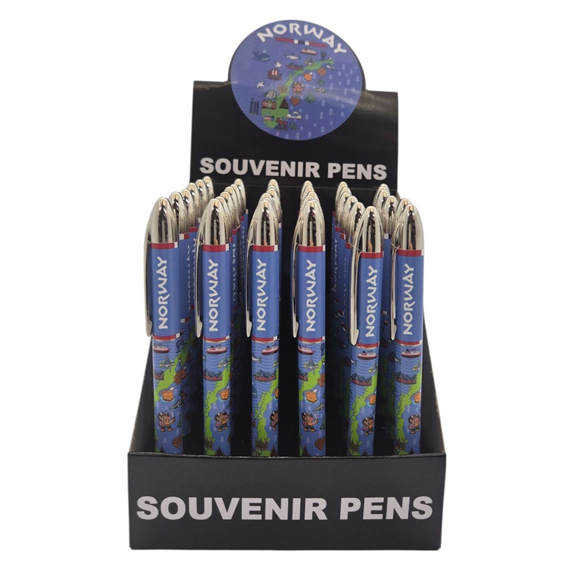 Pen with Norway map