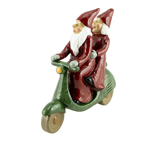 Main Image Santacouple driving scooter, Harvesttime