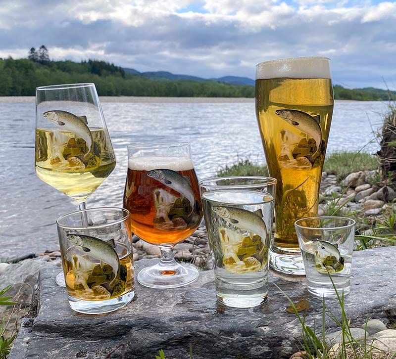 Beer glass Salmon